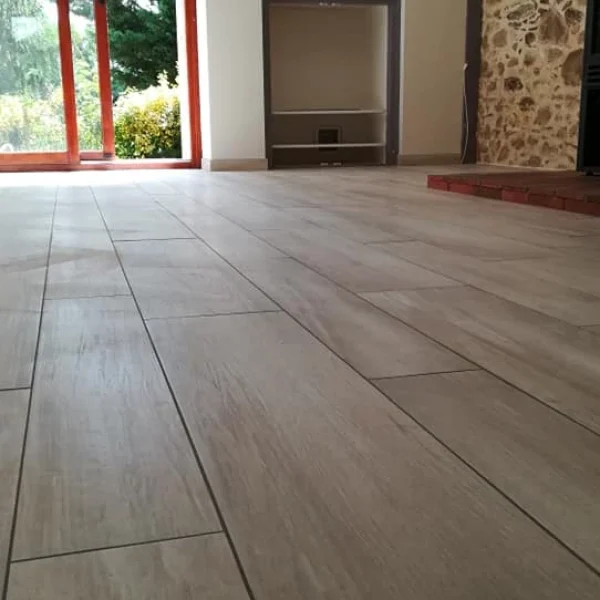 Réalisation d'un carrelage aux Essarts-en-Bocage par Projet Carrelage Brice Cossard