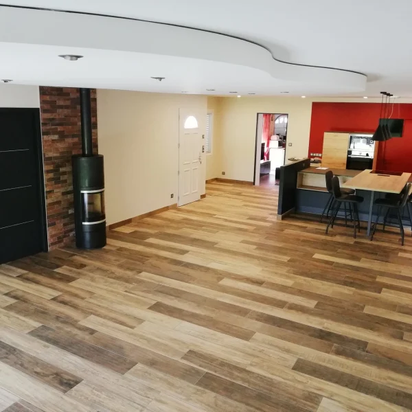 Réalisation d'un carrelage aux Essarts-en-Bocage par Projet Carrelage Brice Cossard